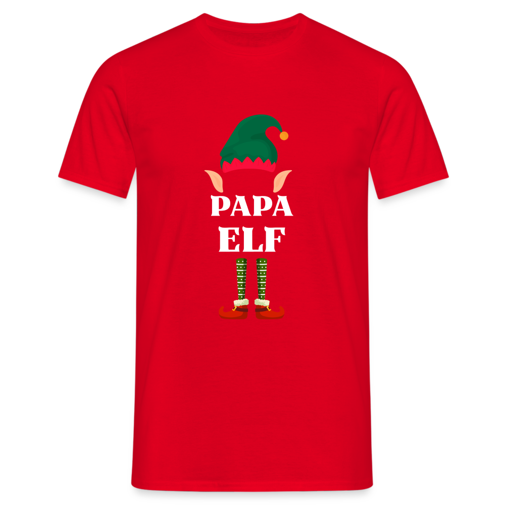 Papa Elf Herren T-Shirt - Rot