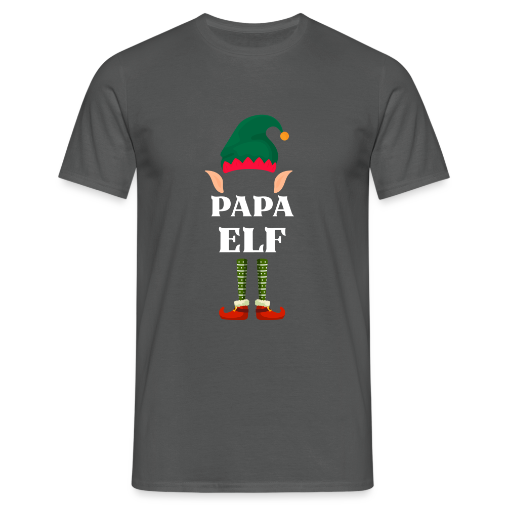 Papa Elf Herren T-Shirt - Anthrazit