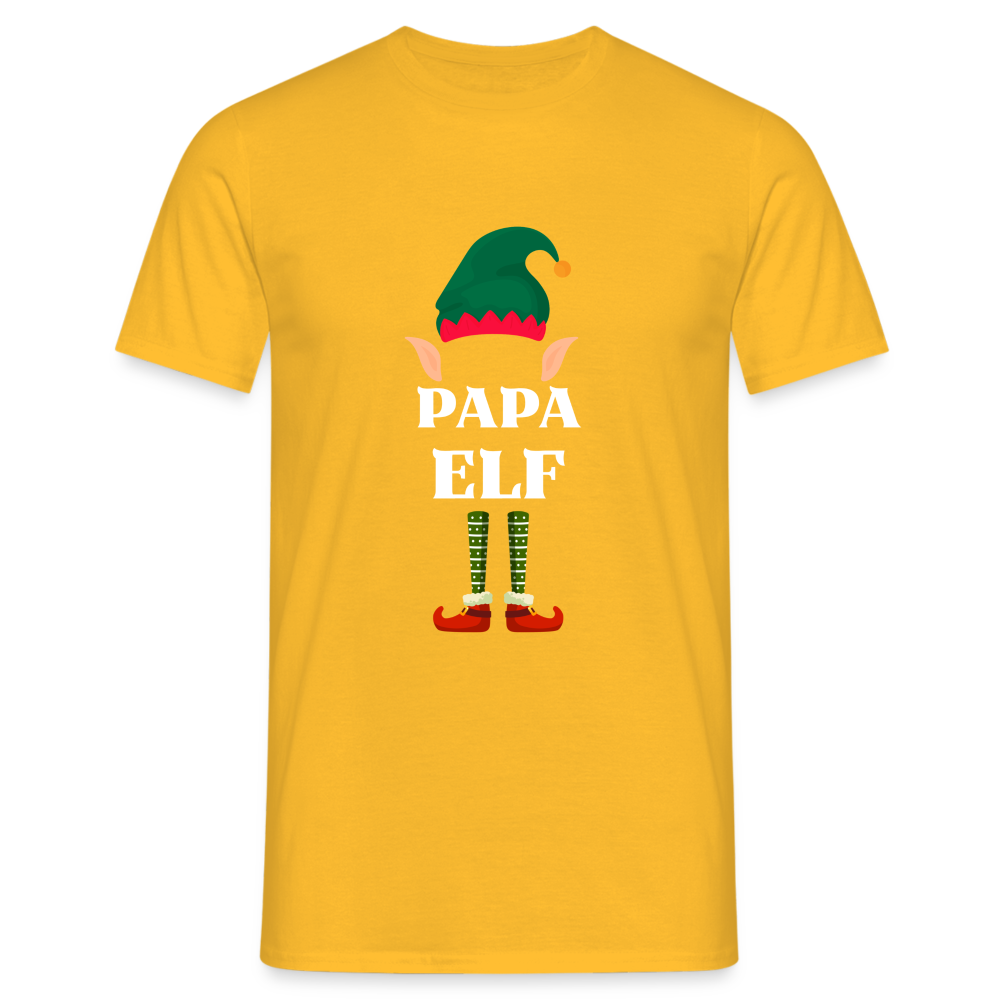 Papa Elf Herren T-Shirt - Gelb
