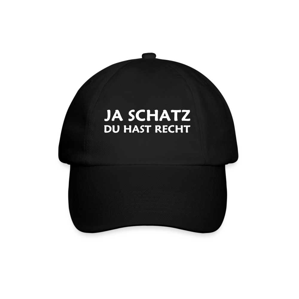 Ja Schatz du hast recht Cap - Schwarz/Schwarz