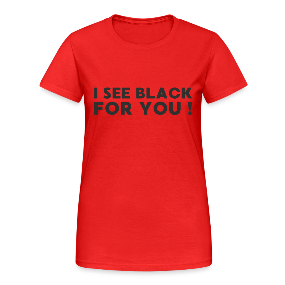 I see black for you Damen T-Shirt - Rot