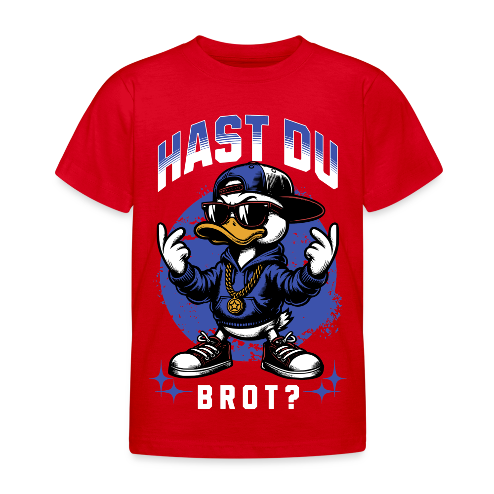 Hast du Brot? Ente Kinder T-Shirt - Rot