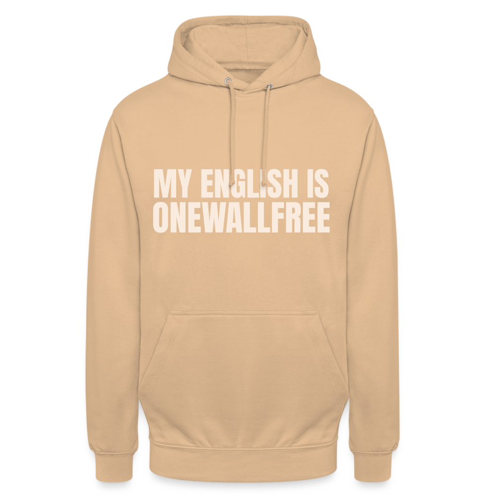 My English is onewallfree Denglish Herren T-Shirt - Beige
