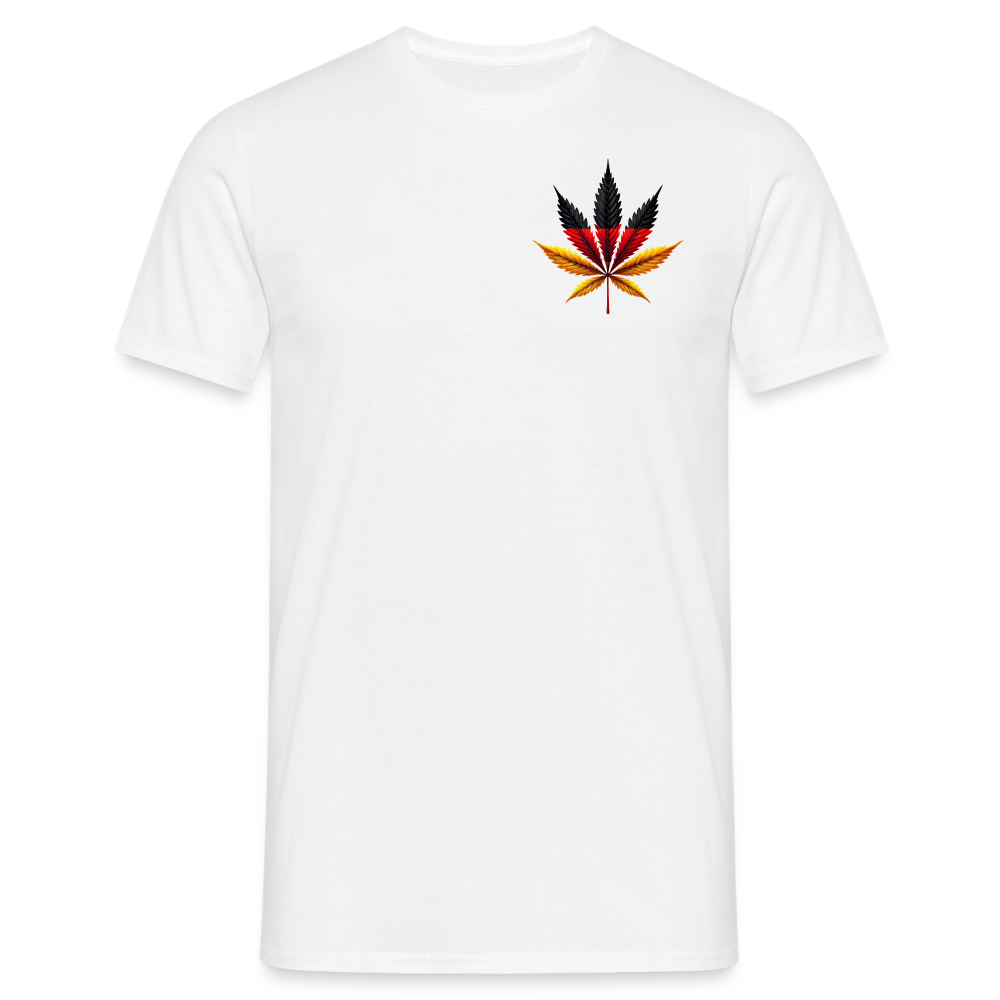 Cannabisblatt Germany Herren T-Shirt - Weiß