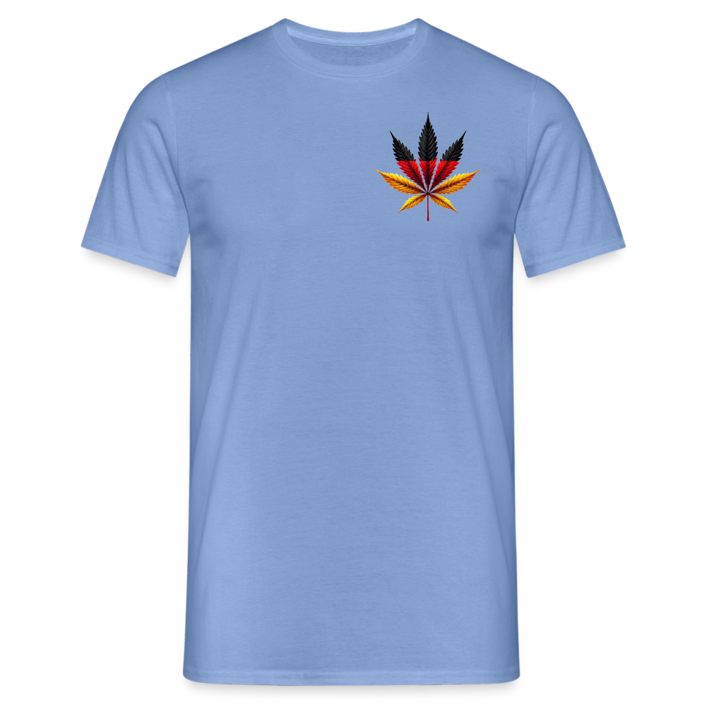 Cannabisblatt Germany Herren T-Shirt - carolina blue