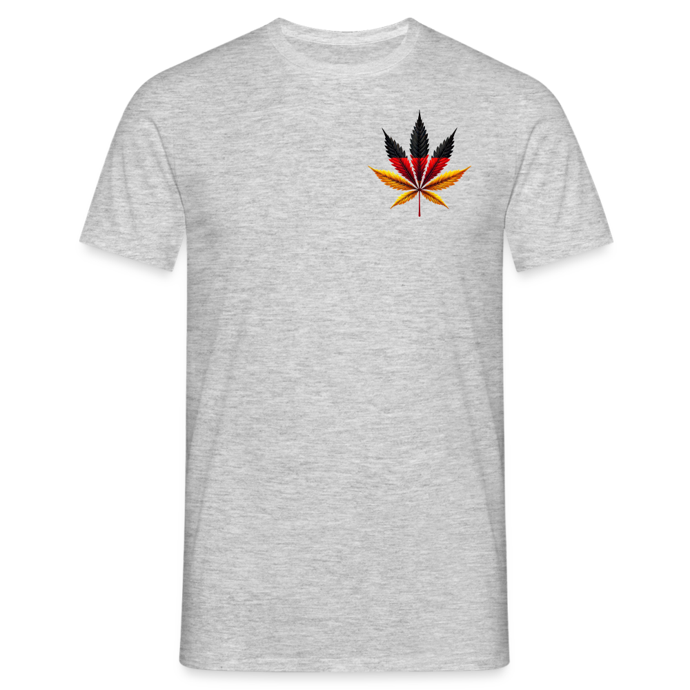 Cannabisblatt Germany Herren T-Shirt - Grau meliert