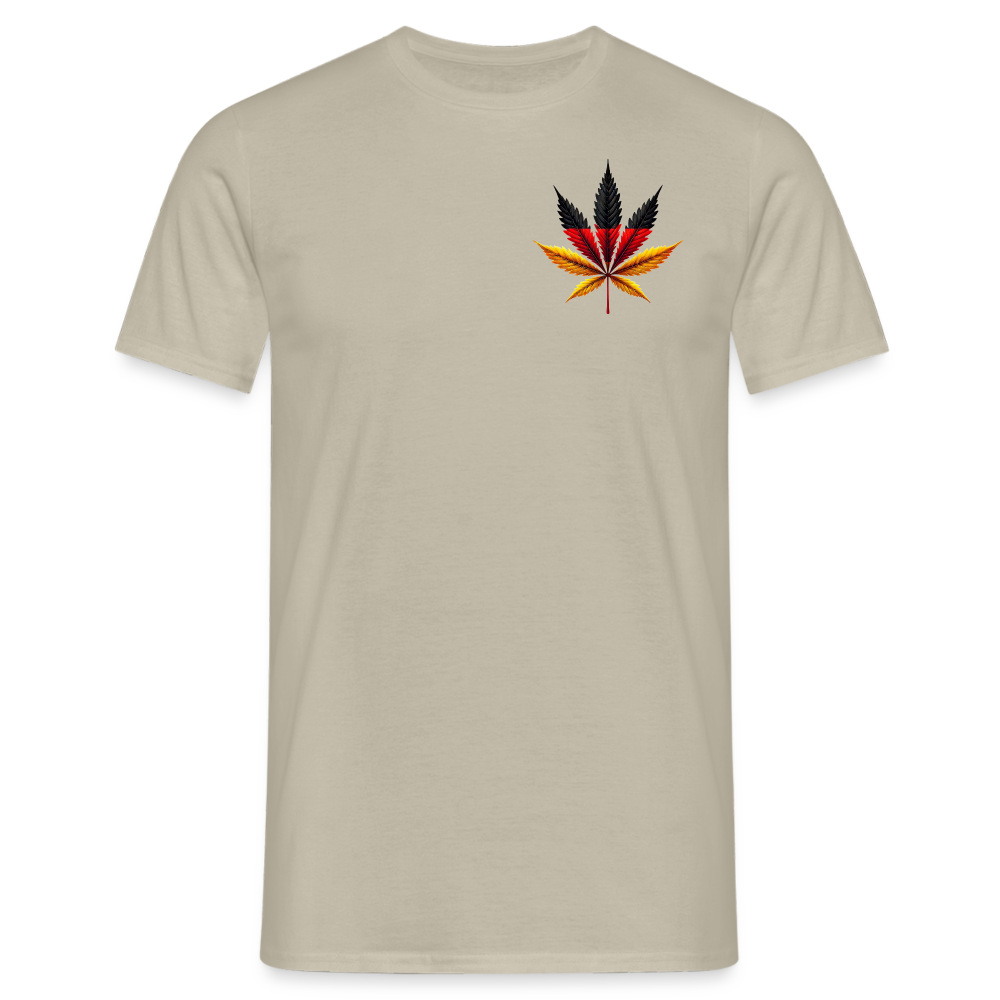 Cannabisblatt Germany Herren T-Shirt - Sandbeige