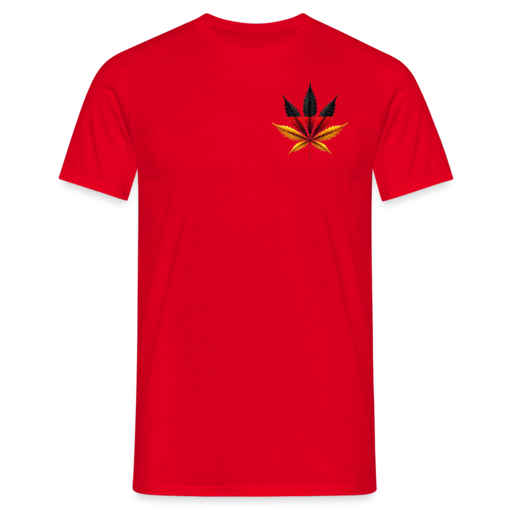 Cannabisblatt Germany Herren T-Shirt - Rot