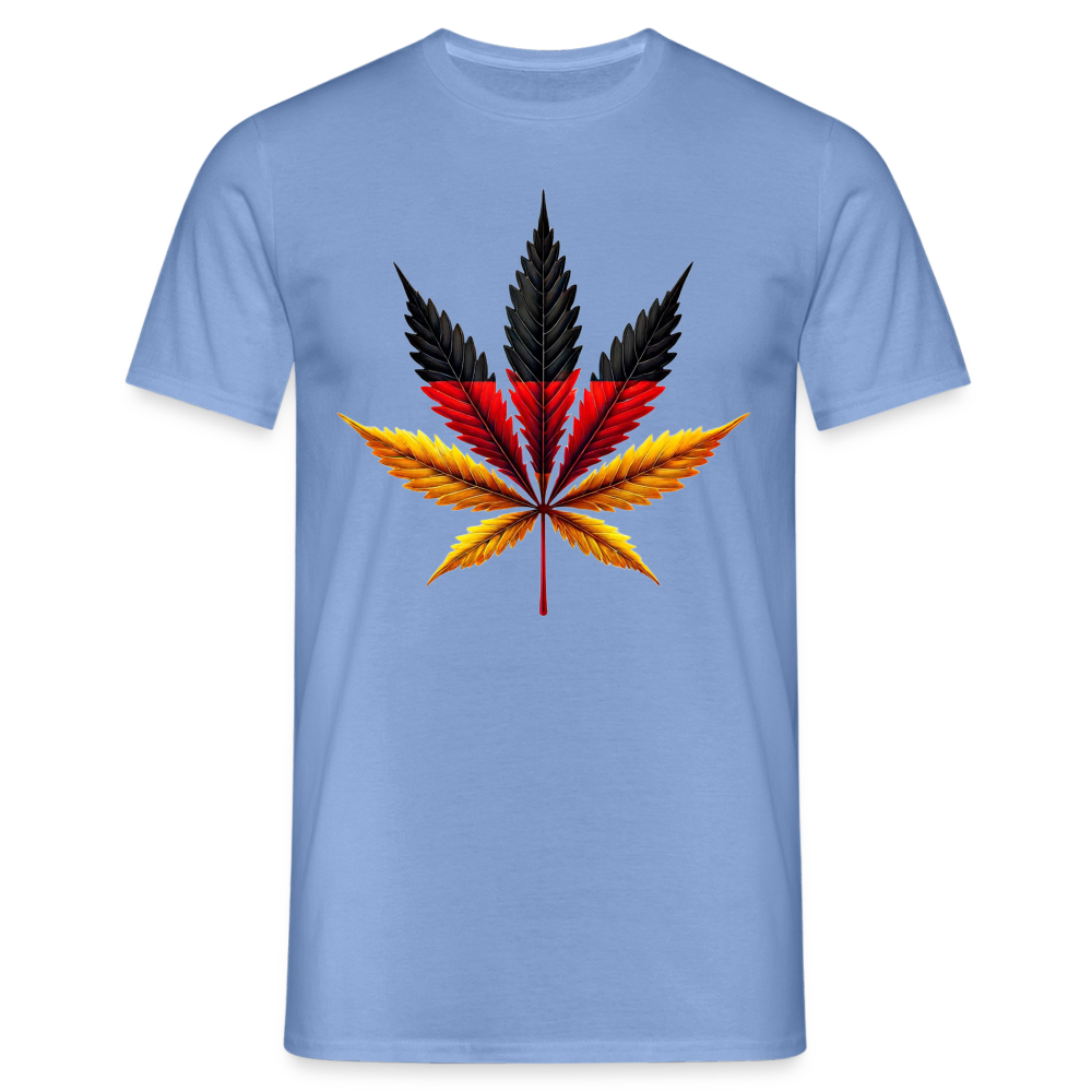 Cannabisblatt Germany Herren T-Shirt - carolina blue