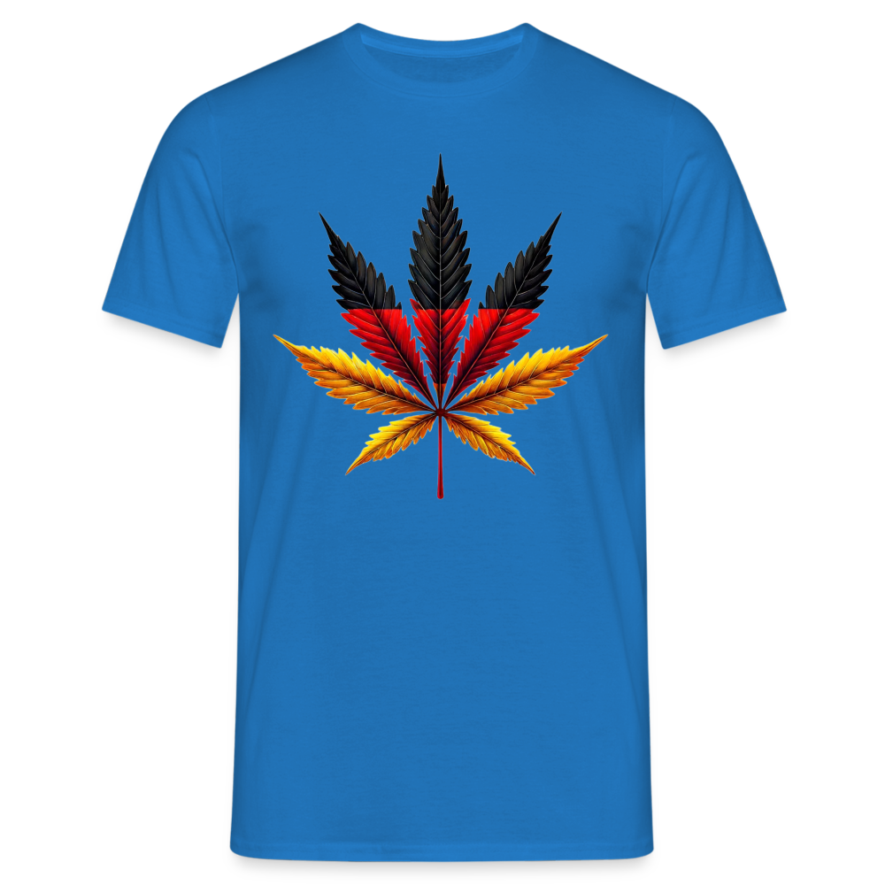 Cannabisblatt Germany Herren T-Shirt - Royalblau