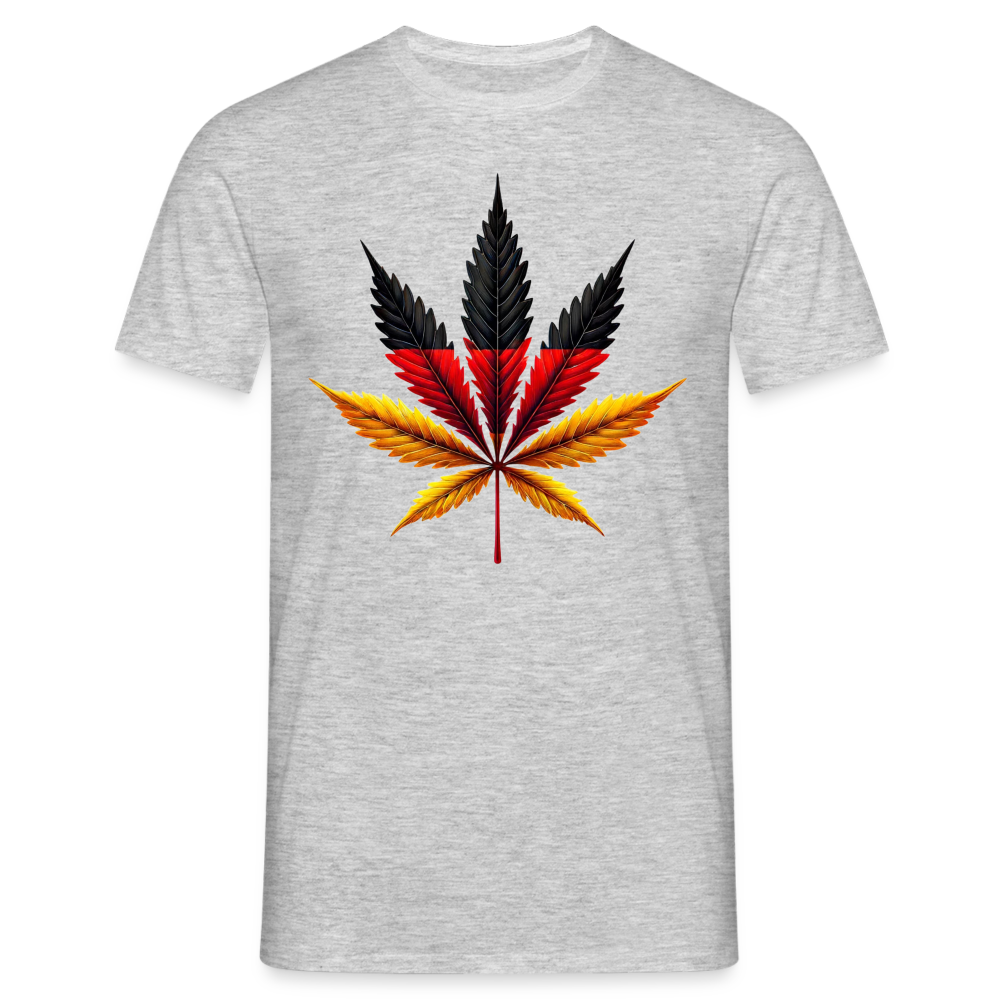Cannabisblatt Germany Herren T-Shirt - Grau meliert