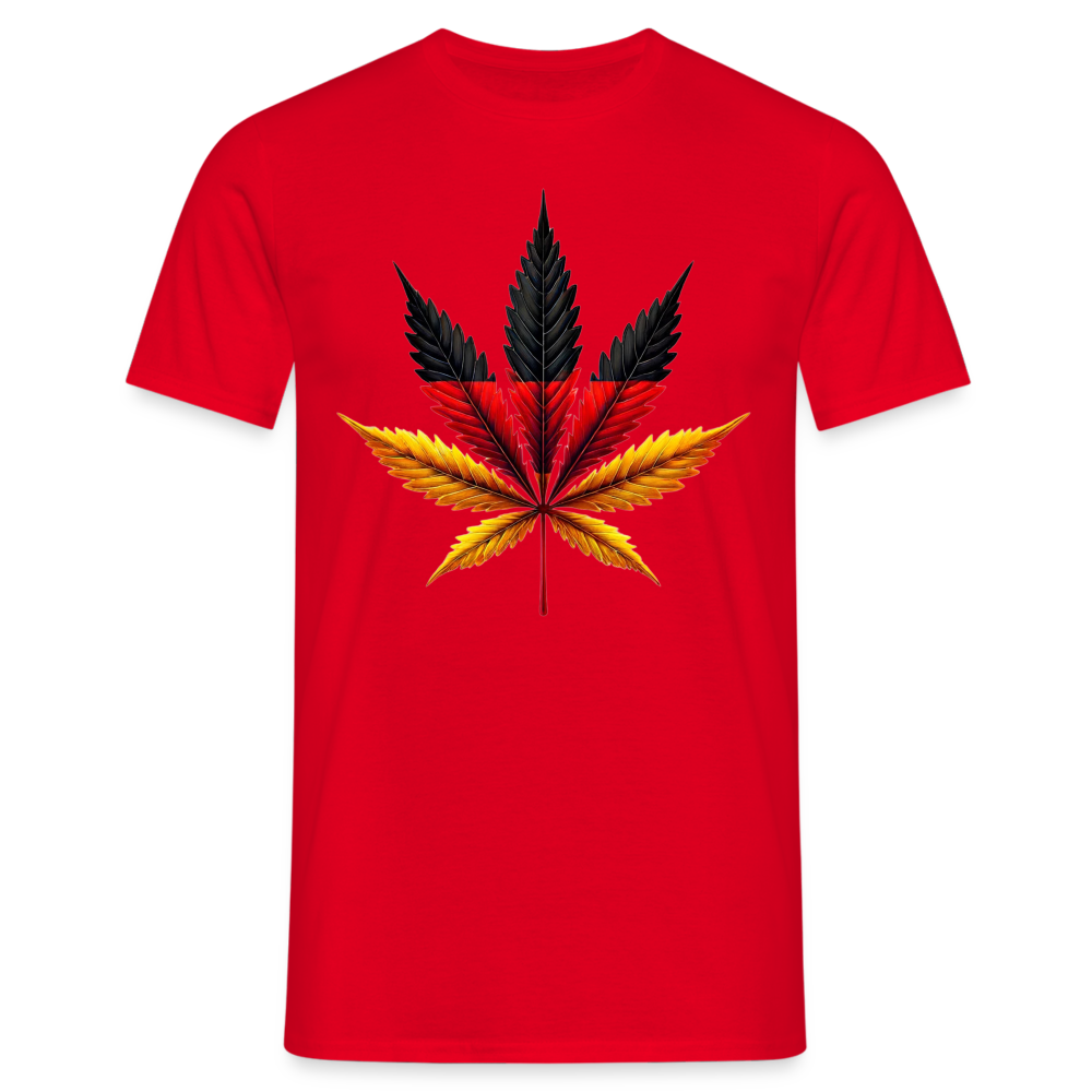 Cannabisblatt Germany Herren T-Shirt - Rot