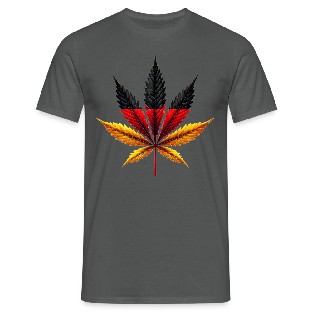 Cannabisblatt Germany Herren T-Shirt - Anthrazit