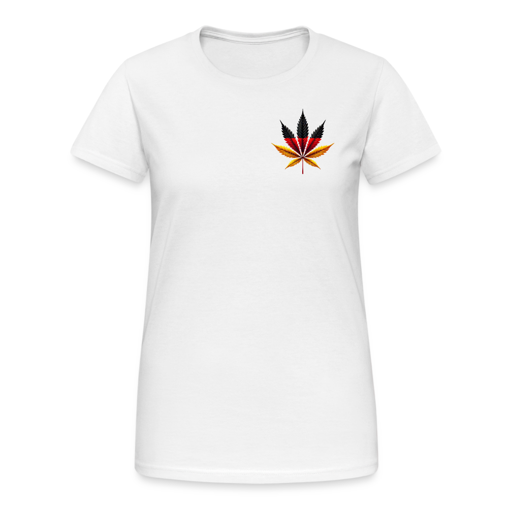Cannabisblatt Germany Damen T-Shirt - Weiß