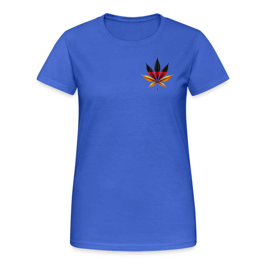 Cannabisblatt Germany Damen T-Shirt - Königsblau