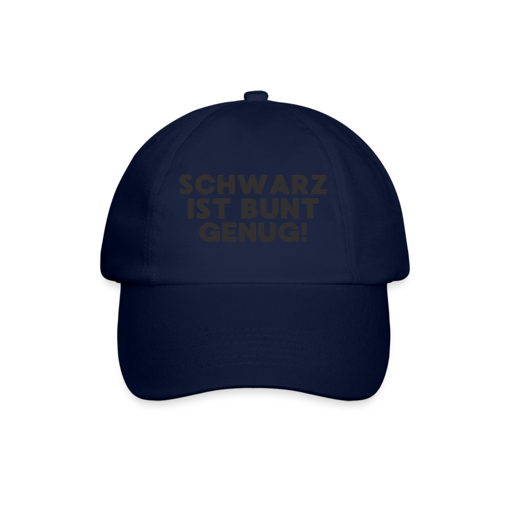 Schwarz ist bunt genug Cap - Blau/Blau