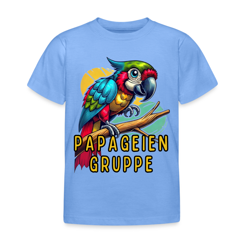 Papageiengruppe Kinder T-Shirt - Himmelblau