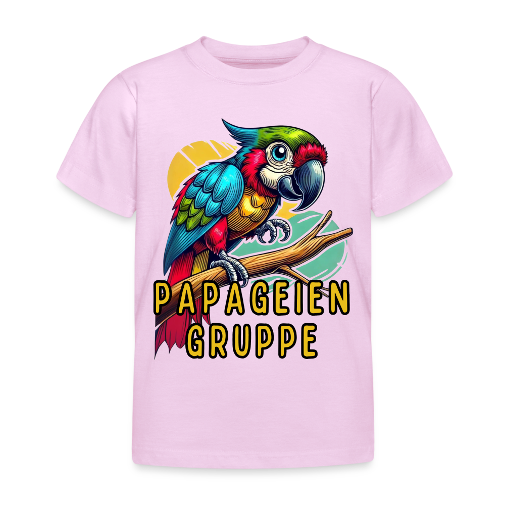 Papageiengruppe Kinder T-Shirt - Hellrosa