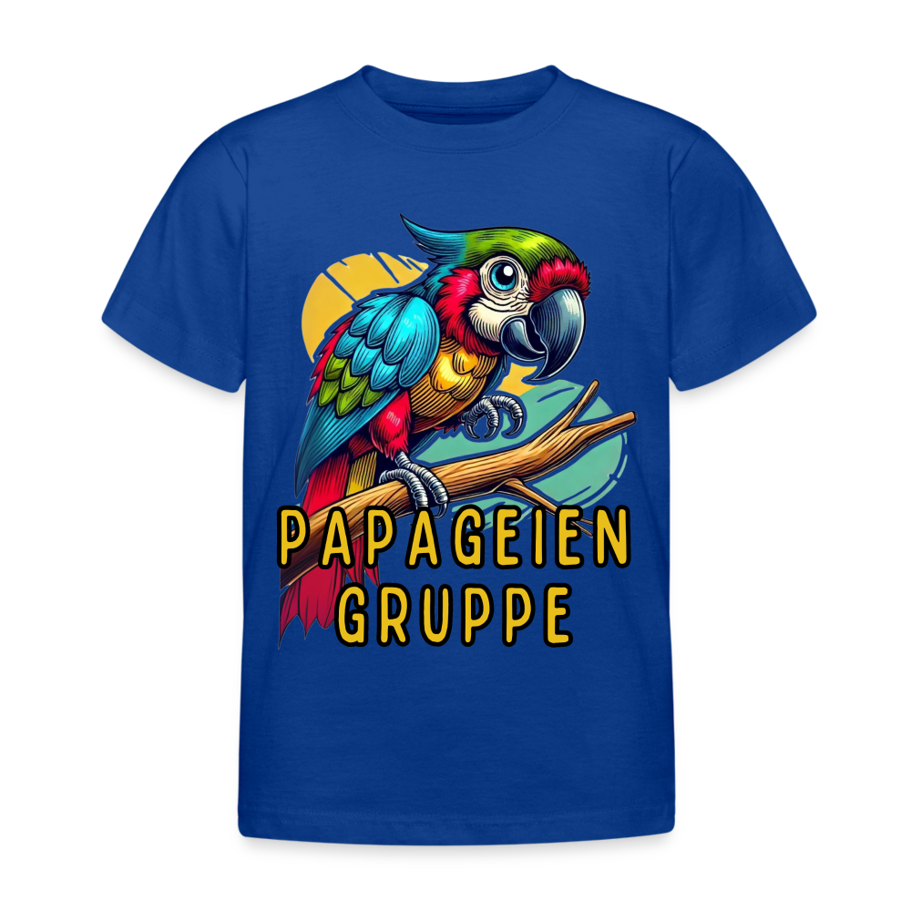 Papageiengruppe Kinder T-Shirt - Royalblau