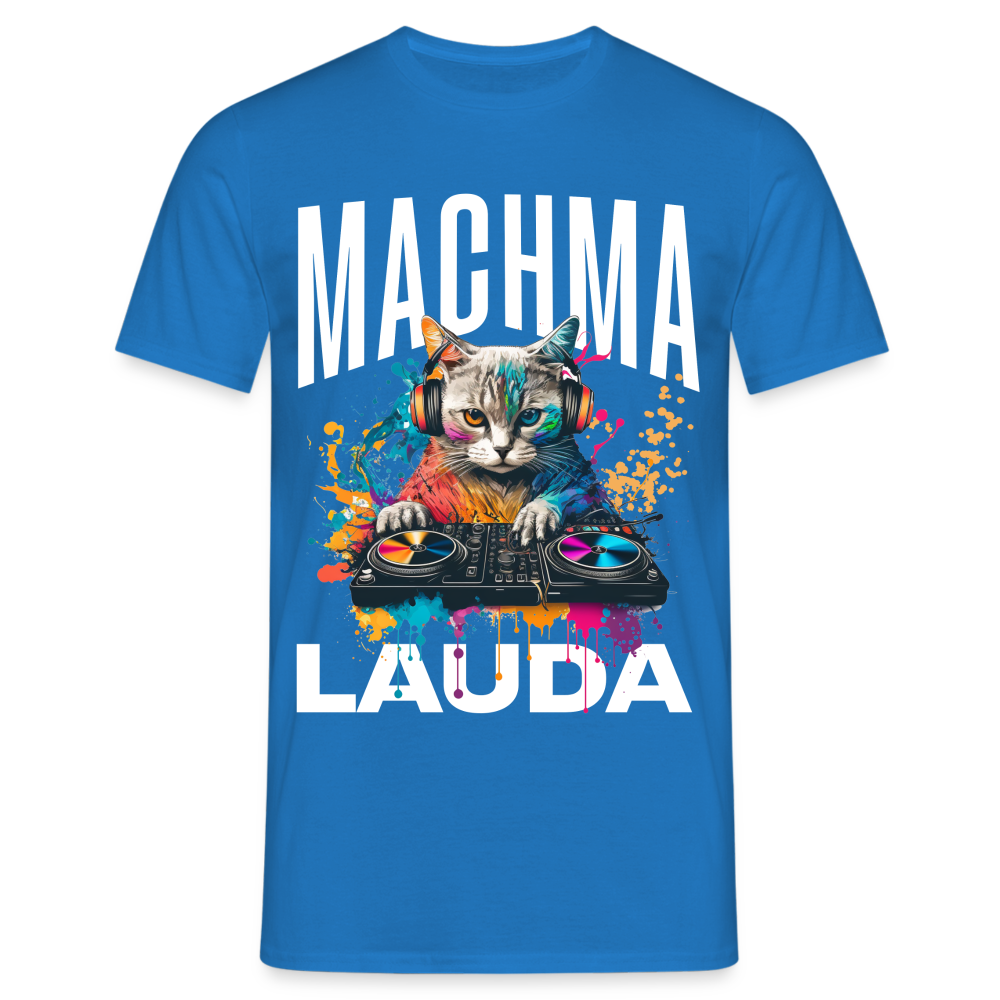 Machma Lauda Katze Herren T-Shirt - Royalblau
