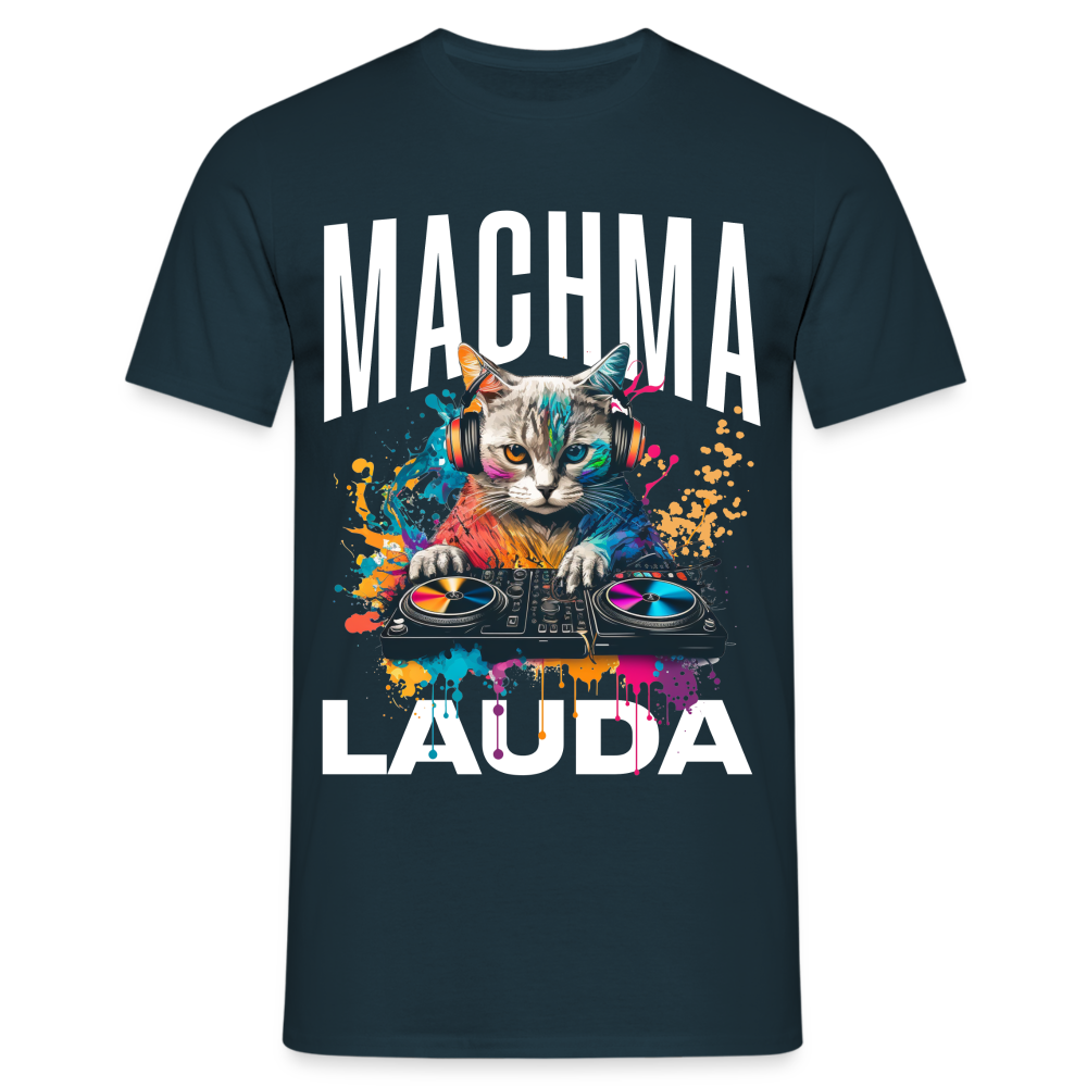 Machma Lauda Katze Herren T-Shirt - Navy
