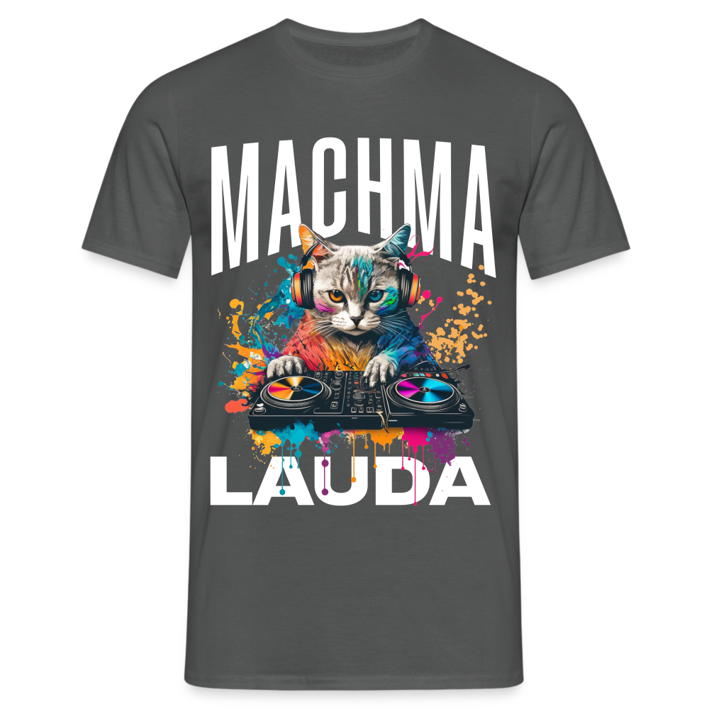 Machma Lauda Katze Herren T-Shirt - Anthrazit