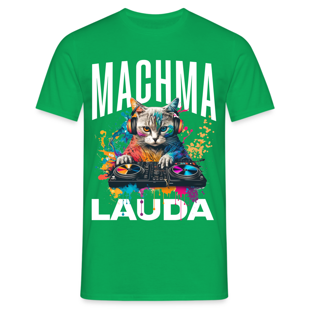 Machma Lauda Katze Herren T-Shirt - Kelly Green
