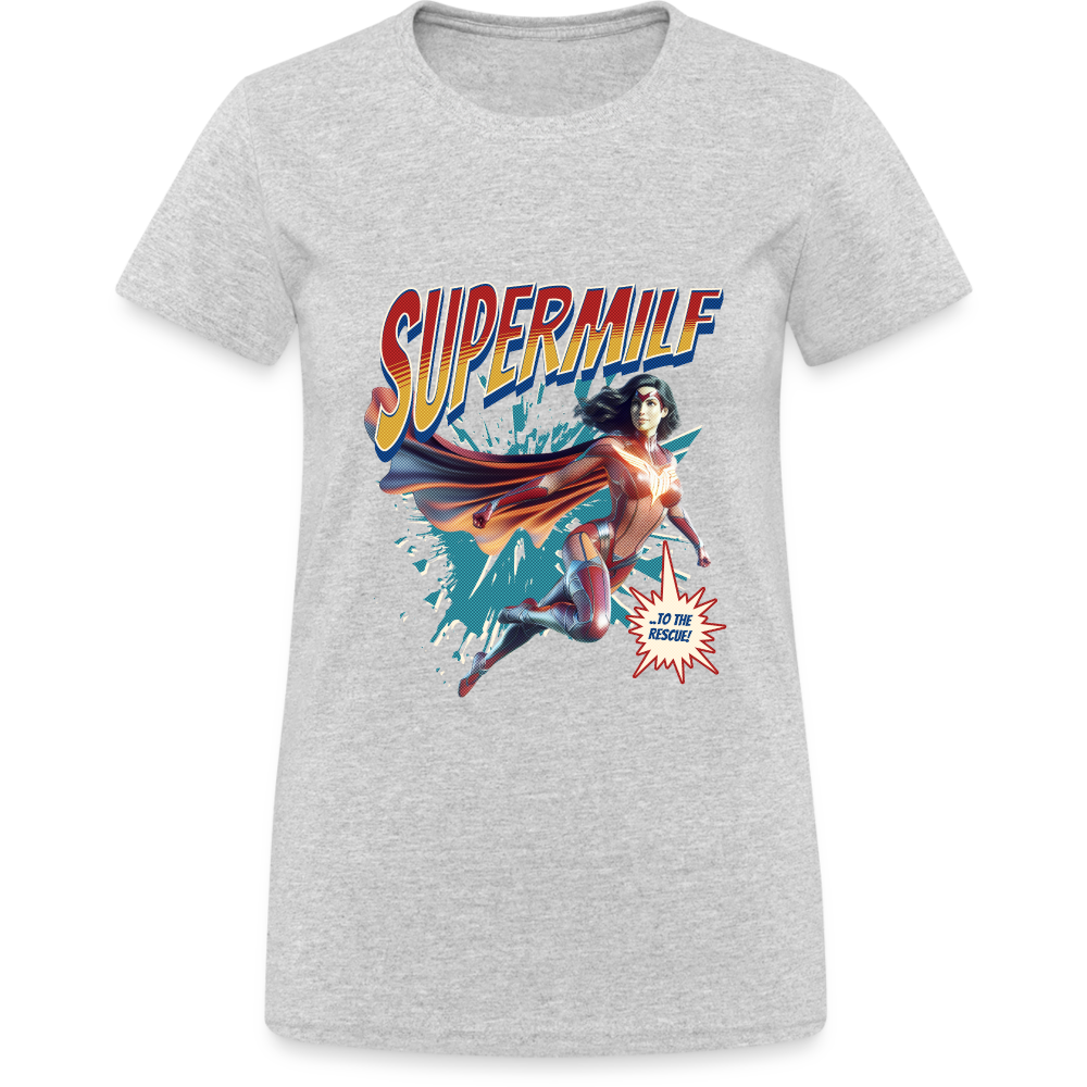 Supermilf Hero Damen T-Shirt - Grau meliert