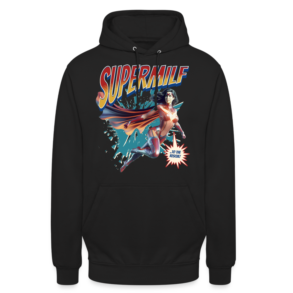 Supermilf Hero Unisex Hoodie - Schwarz