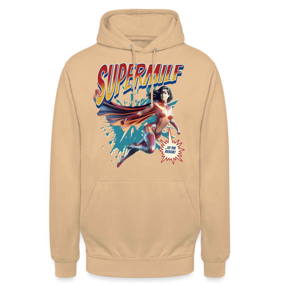 Supermilf Hero Unisex Hoodie - Beige