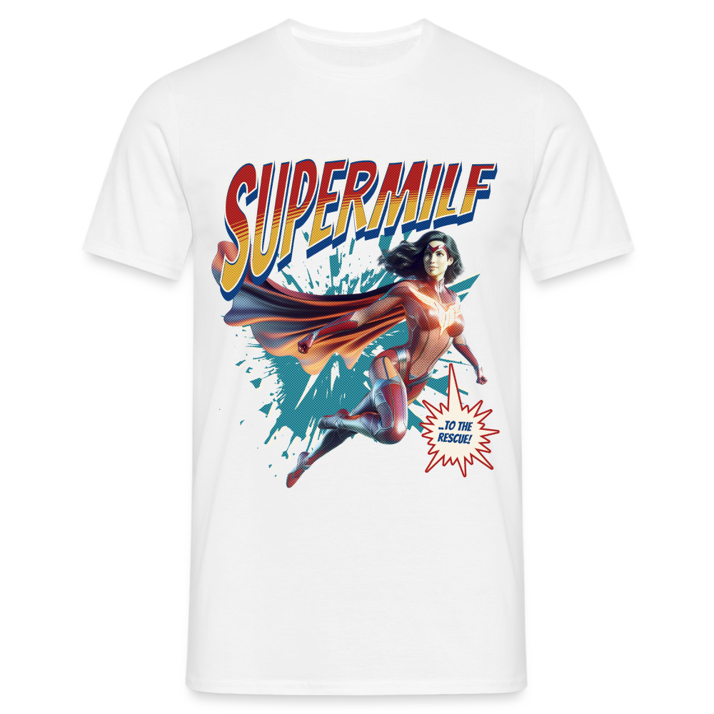 Supermilf Hero Herren T-Shirt - Weiß