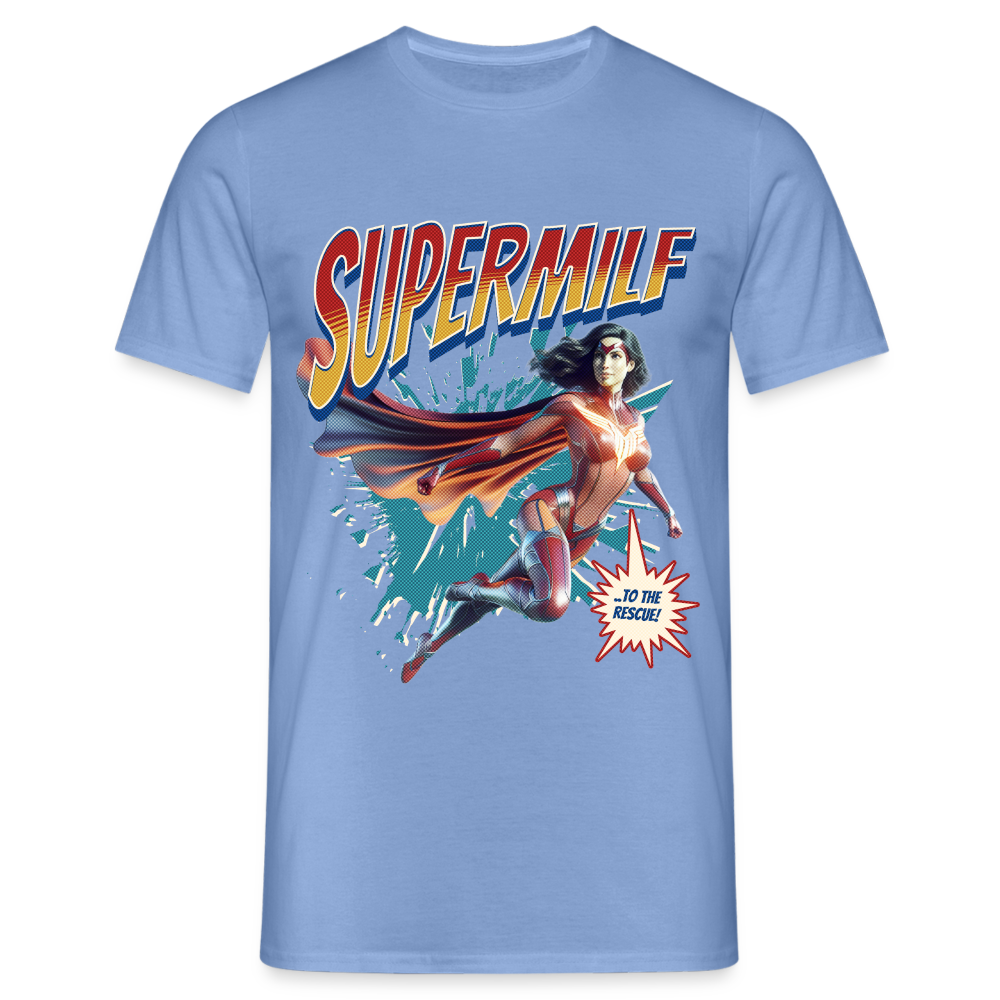 Supermilf Hero Herren T-Shirt - carolina blue