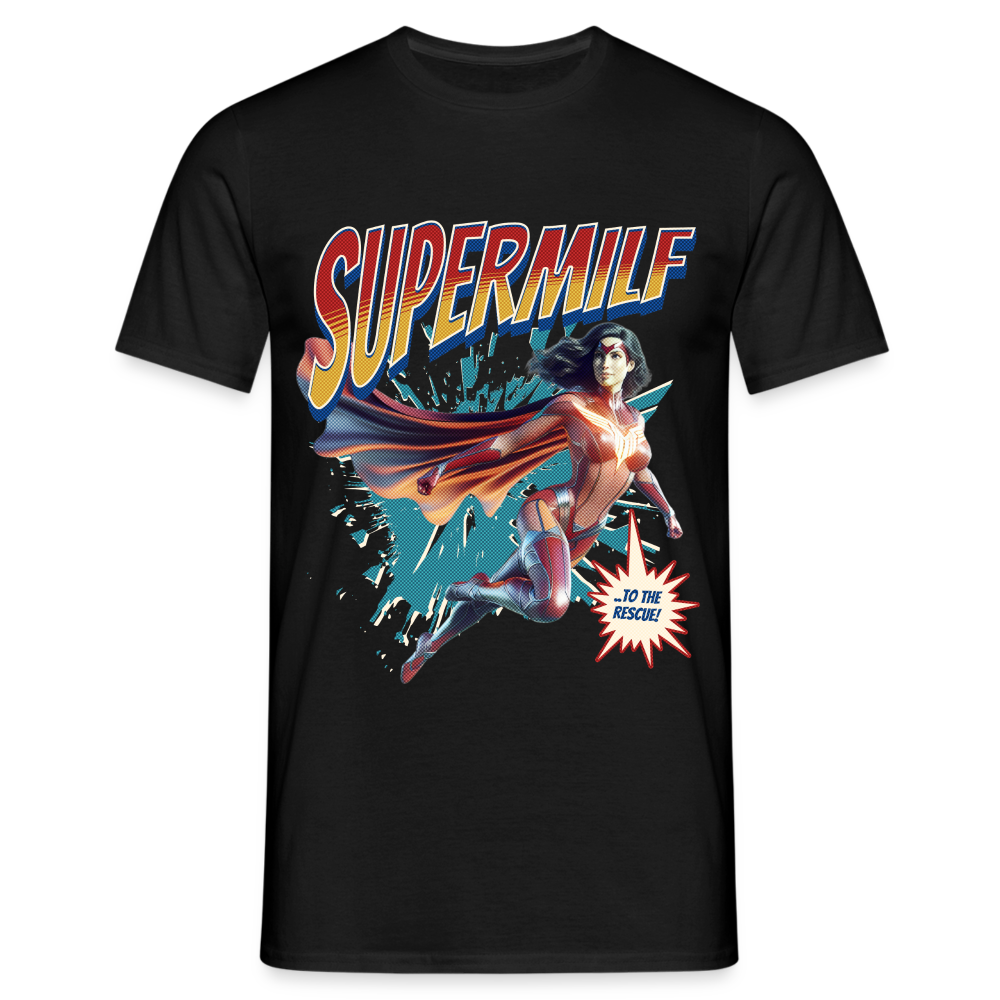 Supermilf Hero Herren T-Shirt - Schwarz