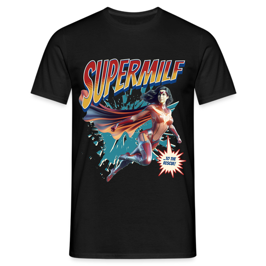Supermilf Hero Herren T-Shirt - Schwarz