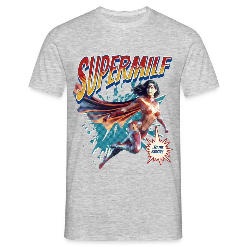 Supermilf Hero Herren T-Shirt - Grau meliert