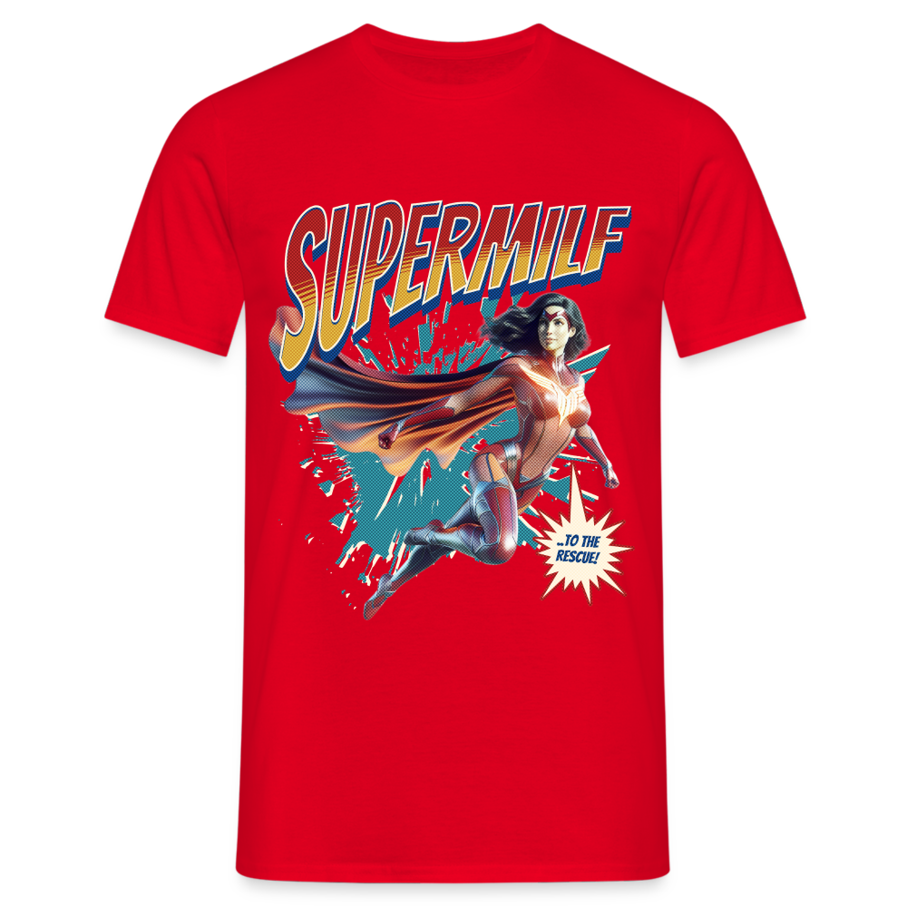 Supermilf Hero Herren T-Shirt - Rot