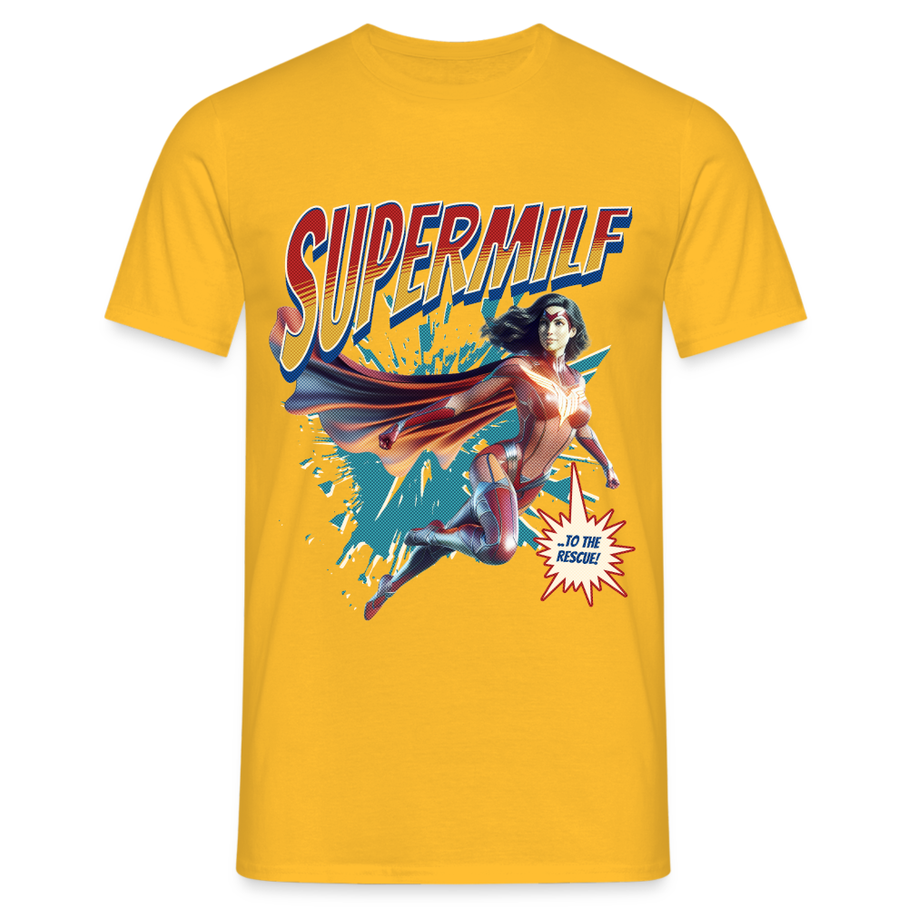 Supermilf Hero Herren T-Shirt - Gelb