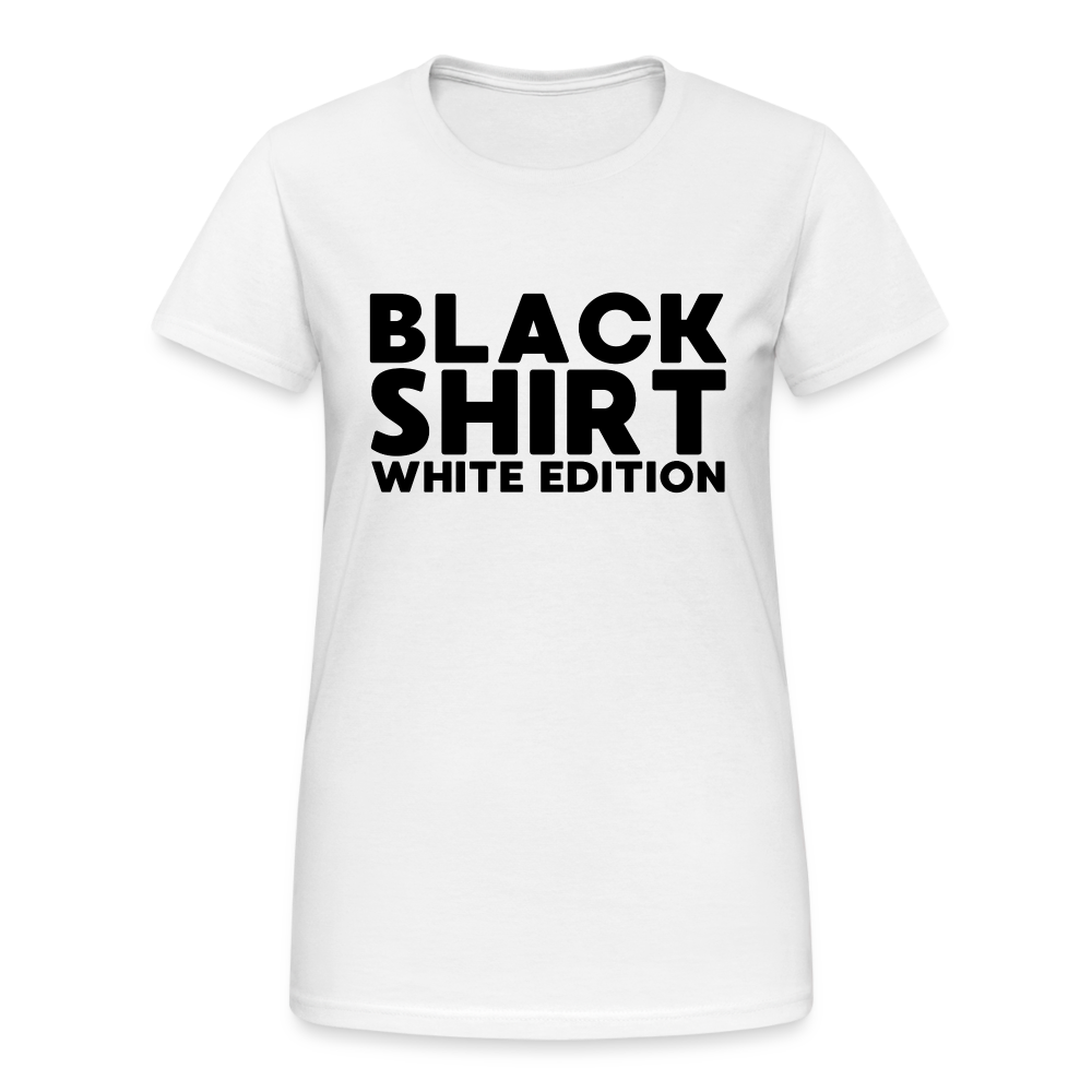 Black Shirt White Edition Damen T-Shirt - Weiß