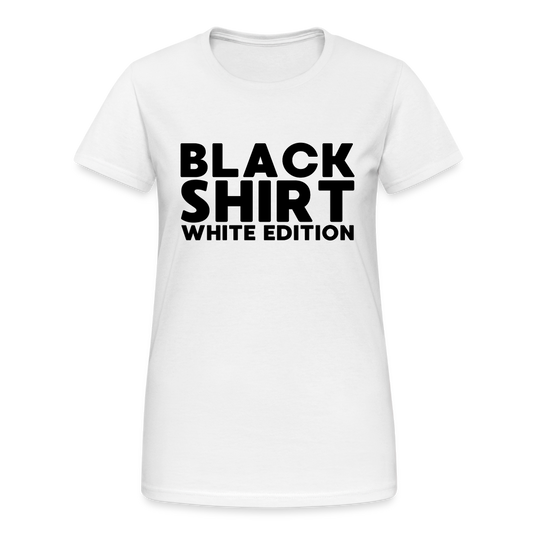 Black Shirt White Edition Damen T-Shirt - Weiß