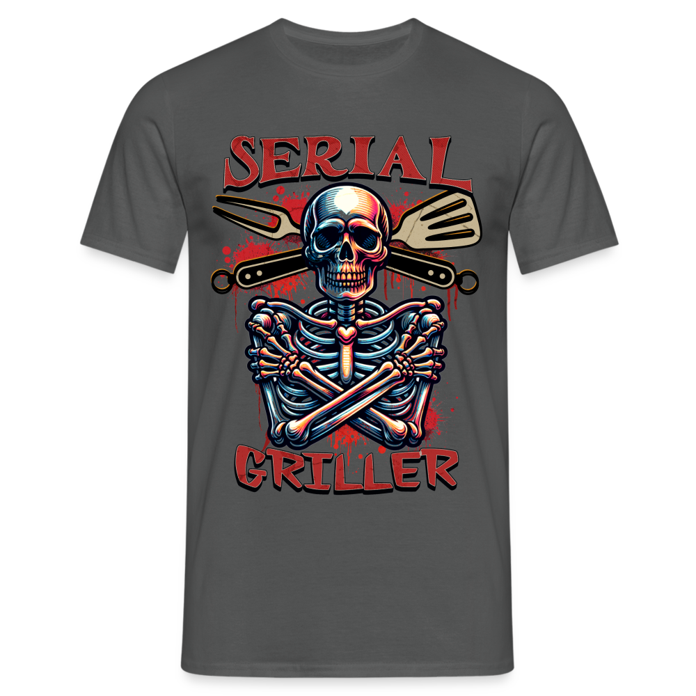 Serial Griller Skull Herren T-Shirt - Anthrazit