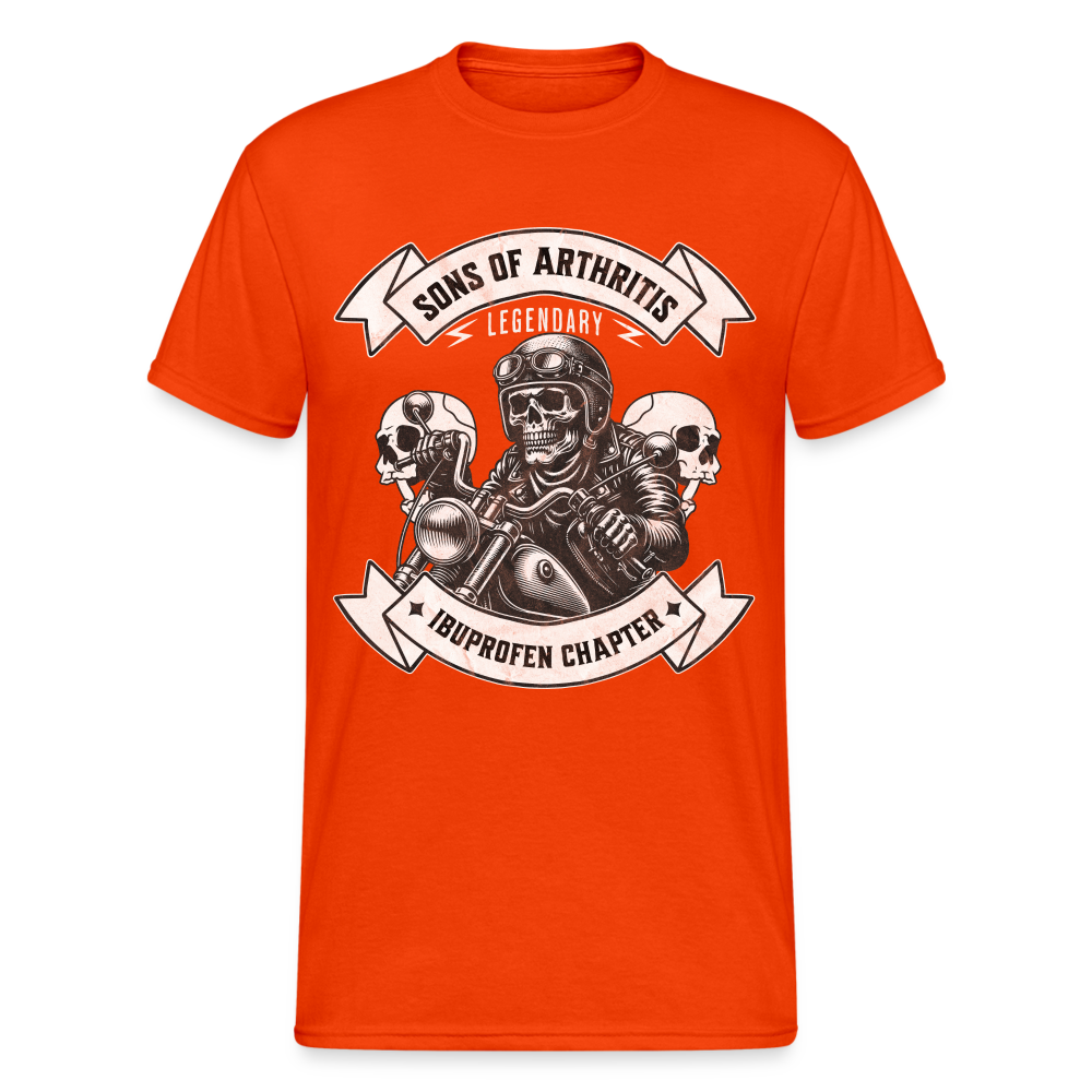 Sons of Arthritis Ibuprofen Chapter Herren T-Shirt - kräftig Orange