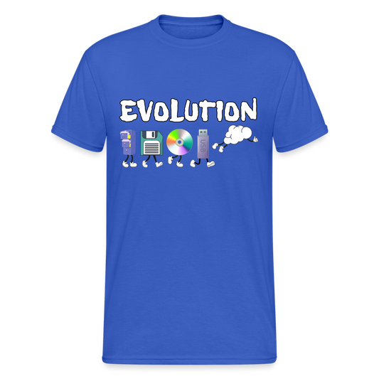 Cloud Evolution | Vom Aktienschrank zur Cloud Herren T-Shirt - Königsblau