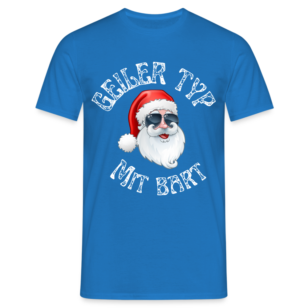 Geiler Typ mit Bart Herren T-Shirt - Royalblau