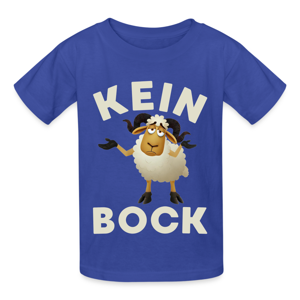 Kein Bock Kinder T-Shirt - Royalblau