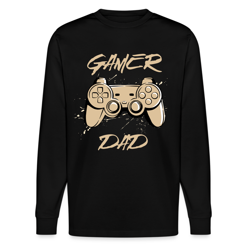 Gamer Dad Unisex Bio-Langarmshirt Stanley/Stella - Schwarz