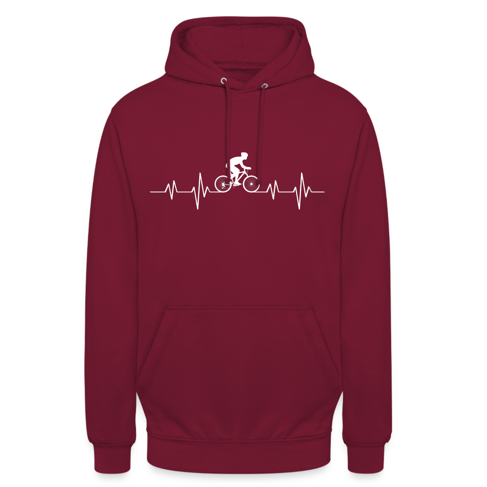 Pedal Passion Unisex Hoodie - Bordeaux