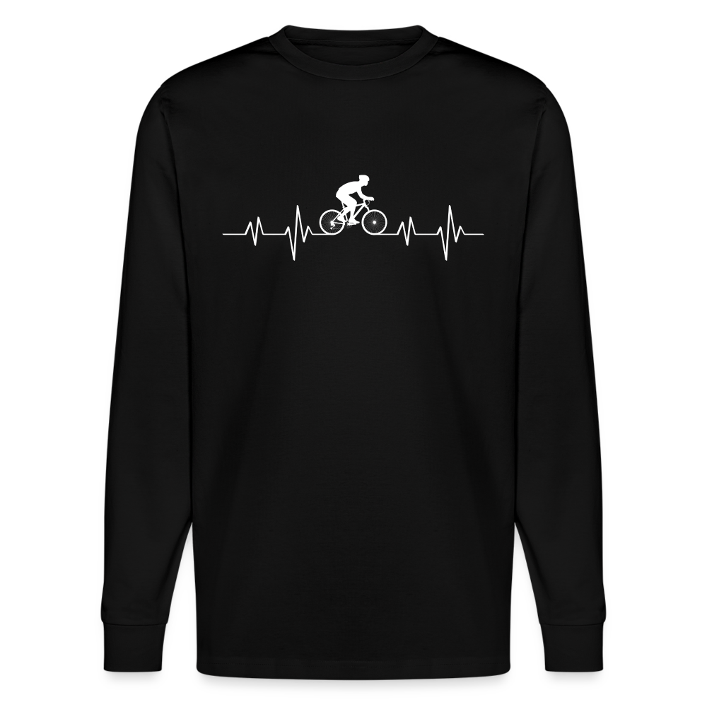 Pedal Passion Unisex Bio-Langarmshirt Stanley/Stella - Schwarz