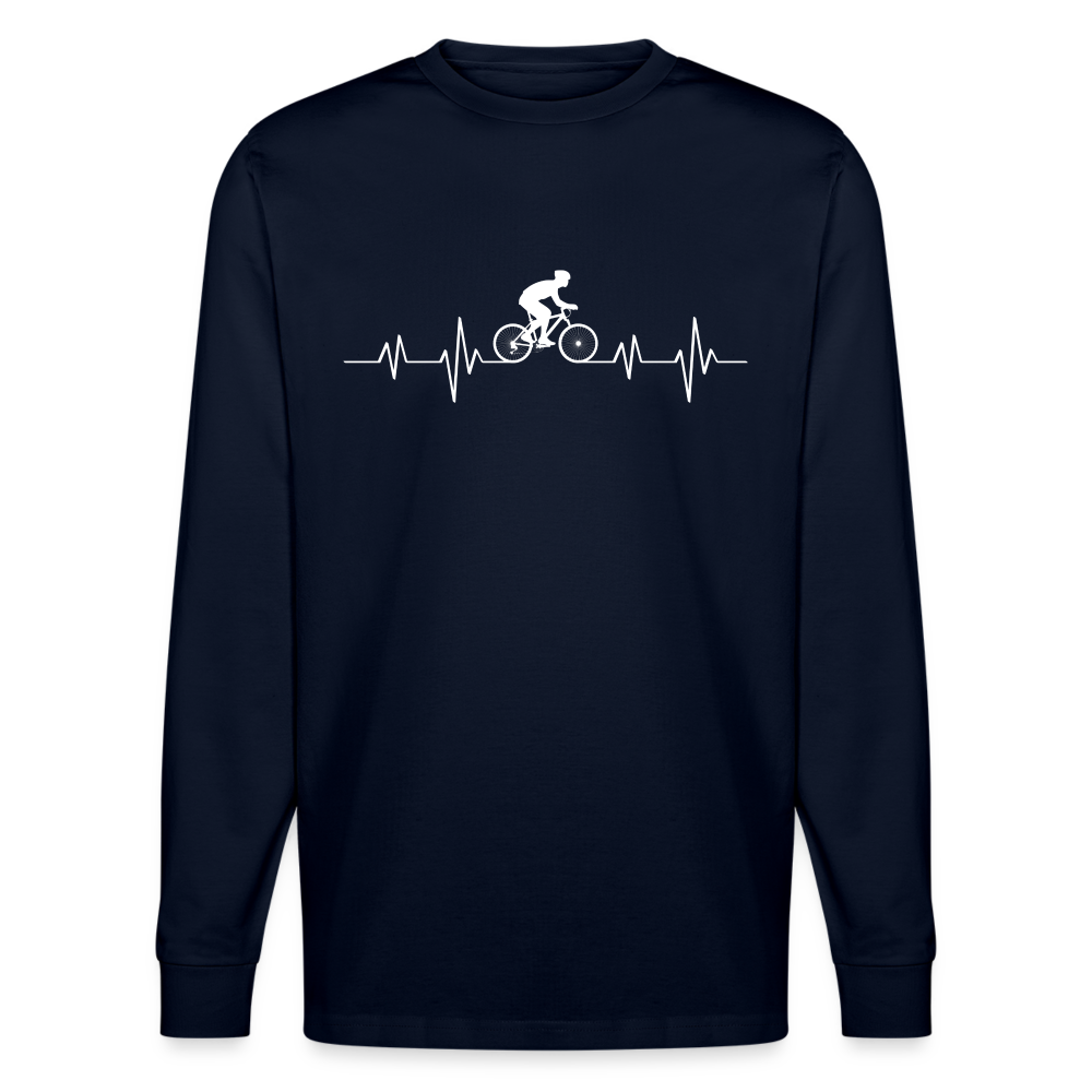 Pedal Passion Unisex Bio-Langarmshirt Stanley/Stella - Navy