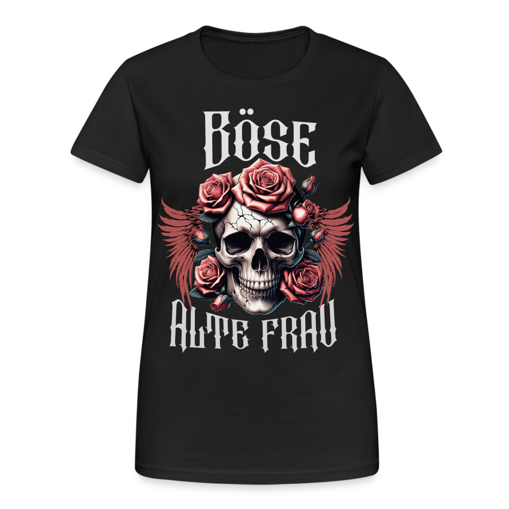 Böse alte Frau Damen T-Shirt - Schwarz