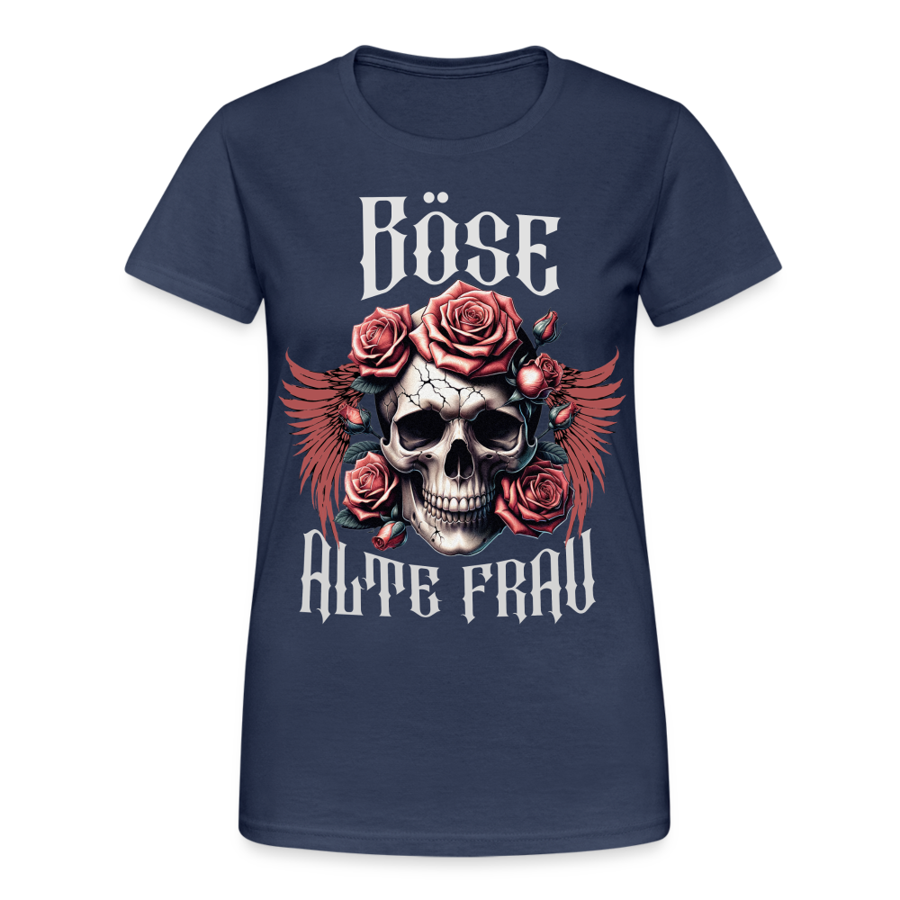 Böse alte Frau Damen T-Shirt - Navy